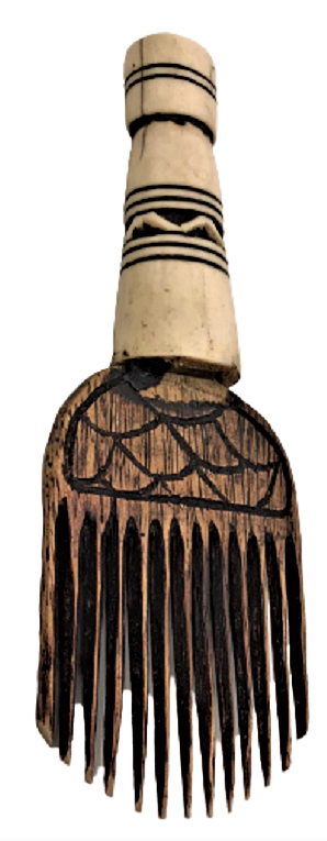 EL YAPIM KEMİK SAPLI AHŞAP TARAK 20 CM BOYUNDADIR