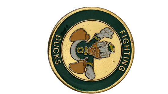 OREGON DUCKS FUTBOOL TAKIMIÜZERİ MİNELİ  HATIRA PARASI ORJİNAL KUTUSUNDA