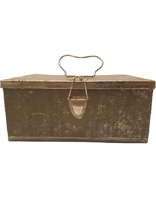 METAL  KAPAKLI TENEKE KUTU