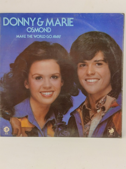 1975 DONNY & MARIE OSMOND MAKE THE WORLD GO AWAY UZUN CALAR 33 DEVİR LP PLAK ORJİNAL KABINDA ORJİNAL BASKISIDIR