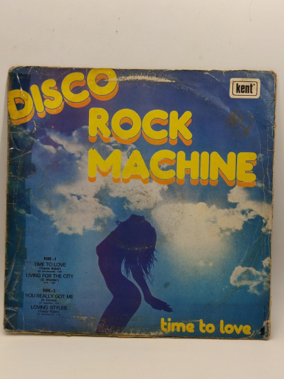 DİSCO ROCK MACHİNE TİME TO LOVE UZUN CALAR 33 DEVİR LP PLAK ORJİNAL KABINDA ORJİNAL BASKISIDIR