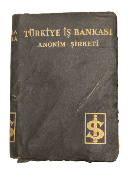 TÜRKİYE İŞ BANKASI ANONİM ŞİRKETİ METAL KİTAP FORMUNDA AVRUPADA ÜRETİLMİŞ KUMBARA