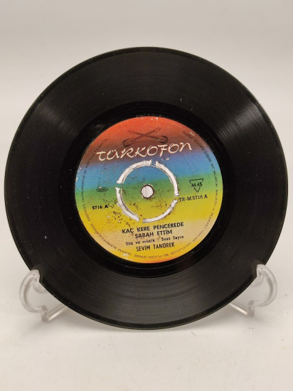 SEVİM TANÜREK KAÇ KERE PENCEREDE SABAH ETTİM-SEN AŞK NEDİR BİLMEZ MİSİN 45 LİK PLAK