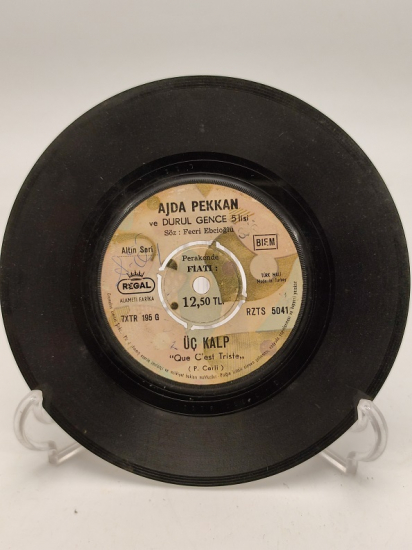 AJDA PEKKAN 3 KALP-DÜNYA DÖNÜYOR 45 LİK PLAK