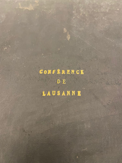 1923 LOZAN ANTLAŞMASI FRANSIZCA ORJİNAL KİTAP CONFERENCE DE LAUSANNE