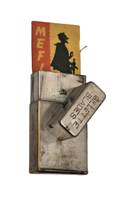 ORIJINAL GILLETTE BLADES METAL KUTULU MEFISTO JİLET SAKLAMA 