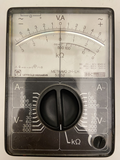 VİNTAGE ÖLCÜ ALETİ  BBC GOERZ METRAWATT METRAVO 2H-LH MİKRO MULTİMETRE BAKALIT KASA