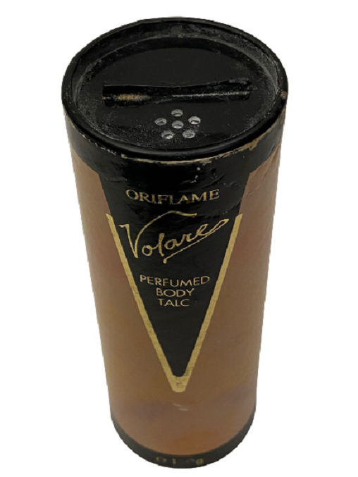 1970 ORIFLAME VOLARE PERFUMED BODY TALC VÜCUT PUDRASI KARTON KUTU
