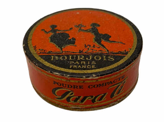 VİNTAGE POUDRE COMPACTE RACHEL BOURJOIS PARIS MAKYAJ PUDRASI KAPAKLI KARTON KUTU
