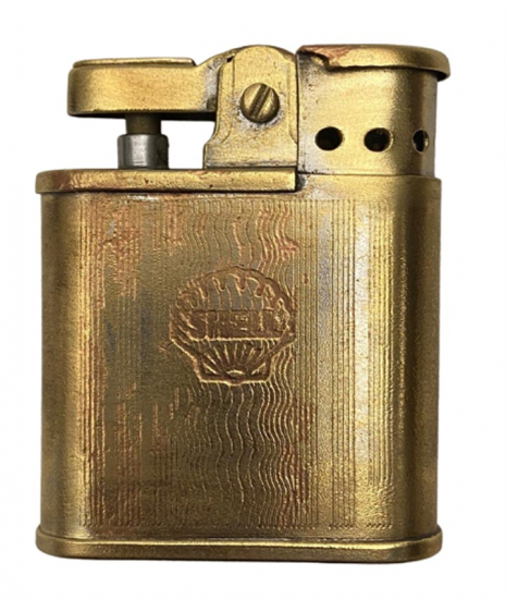 NOBLE SHELL LİGHTER ÜZERİ İNSİYALLI DAMGALI MEKANİK TAŞLI ÇAKMAK