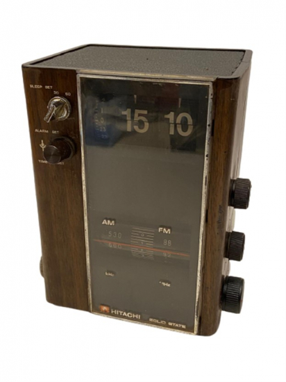 1972 JAPAN FM/AM ALL TRANSİSTOR DİGİTAL CLOCK RADİO KC783  VINTAGE HITACHI SOLID STATE SAATLİ RADYO 