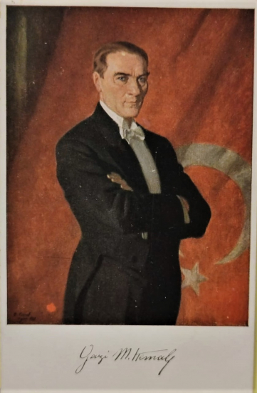 16 ŞUBAT 1925 ATATÜRK  KARTPOSTAL TÜRK TAYYARE CEMİYETİ KARTI YURT DIŞINDA HERMES MATBAASI VİYANA DA BASILMIŞDIR  