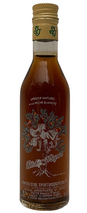 LECHER MIGNON A LA PECHE BLANCHE 5 CL MİNYATÜR İÇKİ ŞİŞESİ KAPAGI ACILMAMIŞ DOLU KOLEKSİYON 