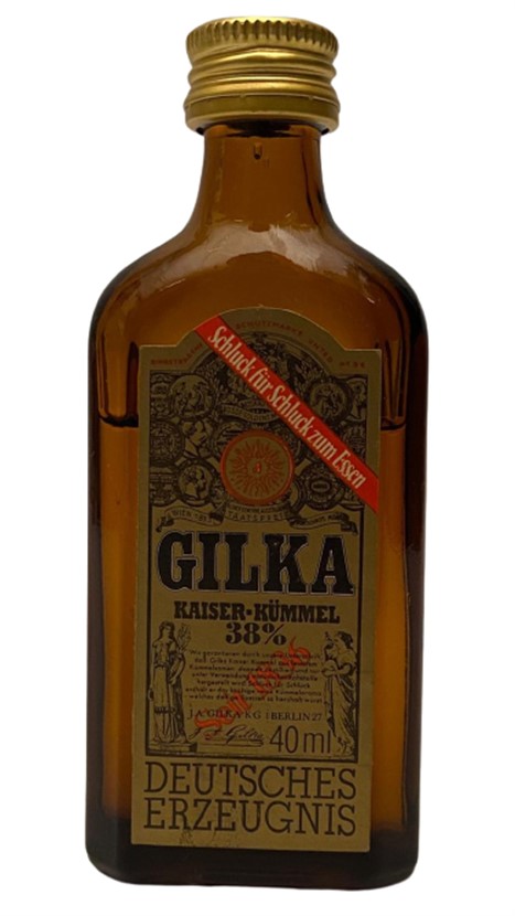 ALMAN GILKA KAISER - KÜMMEL 40 ML MİNYATÜR İÇKİ  ŞİŞESİ KAPAGI ACILMAMIŞ DOLU KOLEKSİYON 