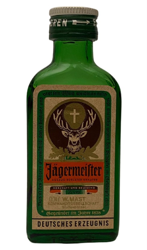 JAGERMEİSTER 40 ML MİNYATÜR İÇKİ LİKÖR ŞİŞESİ KAPAGI ACILMAMIŞ DOLU KOLEKSİYON 
