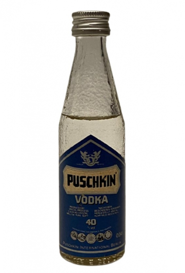 PUSCHKIN VODKA 40 ML MİNYATÜR İÇKİ VODKA ŞİŞESİ KAPAGI ACILMAMIŞ DOLU KOLEKSİYON