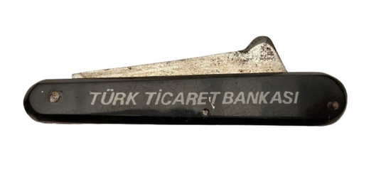 TÜRK TİCARET BANKASI LOGO VE REKLAMLI AĞAÇ BUDAMA AŞI YAPMA ÇAKISI 