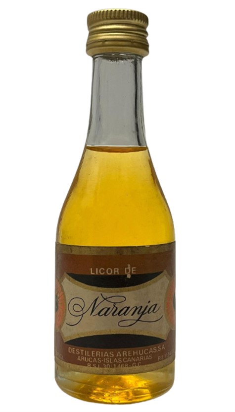 AREHUCAS LICOR DE NARANJA 40 ML MİNYATÜR İÇKİ LİKÖR ŞİŞESİ KAPAGI ACILMAMIŞ DOLU KOLEKSİYON 