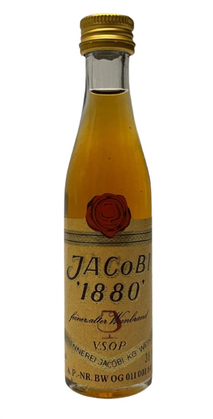 JACOBI 1880 WEİNBRAND 40 ML MİNYATÜR BRENDİ İÇKİ  ŞİŞESİ KAPAGI ACILMAMIŞ DOLU KOLEKSİYON 