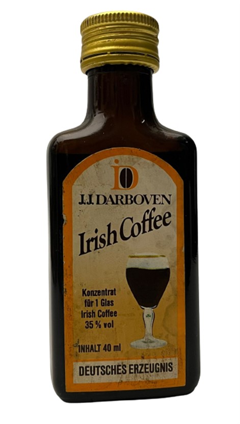 J.J. DARBOVEN IRISH COFFE 40 ML MİNYATÜR İÇKİ ŞİŞESİ KAPAGI ACILMAMIŞ DOLU KOLEKSİYON 