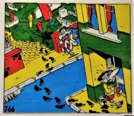  TİPİTİP SAKIZ VE CİKLET İÇERSİNDEN CIKAN YAĞLI KAGIT TÜRÜNDE RENKLİ TİFDRUK BASKI İLE KONULU MİZANSEN KARİKATÜR 