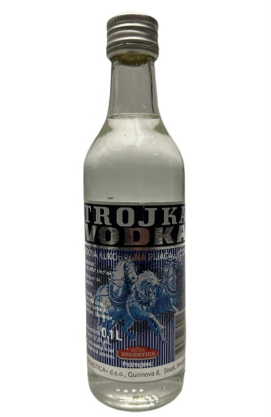 TROJKA VODKA 100 ML MİNYATÜR İÇKİ VODKA ŞİŞESİ KAPAGI ACILMAMIŞ DOLU KOLEKSİYON