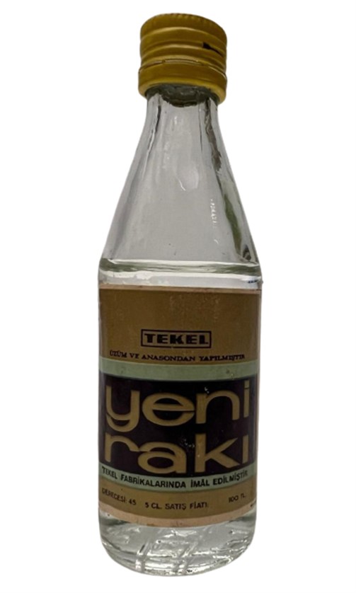 TEKEL YENİ RAKI 50 ML MİNYATÜR İÇKİ RAKI ŞİŞESİ KAPAGI ACILMAMIŞ DOLU KOLEKSİYON 