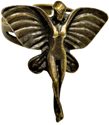 BRONZ ÖZEL TASARIM EL YAPIM MELEK YÜZÜK AYARLIDIR HER PARMAGA UYAR