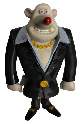 2006 WHİTEY WHİTERAT 5,5 MC DONALD'S FİLMİ AKSİYON FİGÜRÜ6DWA/AA MADE FOR MCD.S 2006  MADEİN  VİETNAM TKH  AYAKLAR ZIPLAMALI KOLLAR HAREKETLİ OYUNCAK FİGÜR  