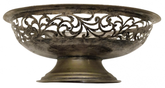 GÜMÜŞ KAPLAMA TESTERE EL İŞİ  ŞEKERLİK 