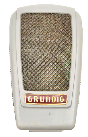 1950 GERMANY GRUNDIG GDM 15 VINTAGE MIC FOR OPEN REEL RECORDER TENEKE ORJİNAL KUTUSUNDA DİNAMİK MİKROFON