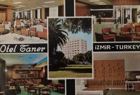 1970 İZMİR TURKEY OTEL TANER KARTPOSTAL RENKLİ OFSET BASKI ARKASI YAZISIZ 