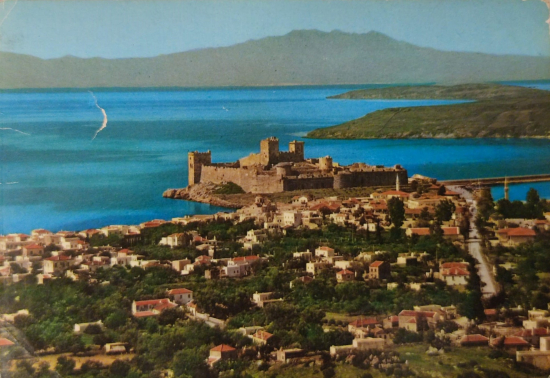 1970 BODRUM HALİKARNAS KARTPOSTAL RENKLİ OFSET BASKI POSTADAN GECMİŞ 