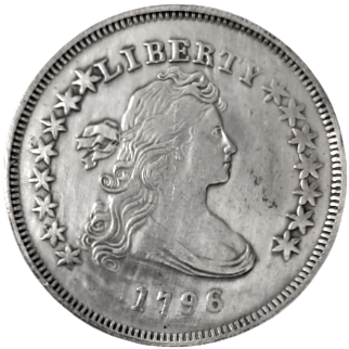 LİBERTY 1796 UNİTED STATES OF AMERICA  SİLVER ONE DOLLAR GÜMÜŞ 1 AMERİKAN DOLARI ( replikadır )