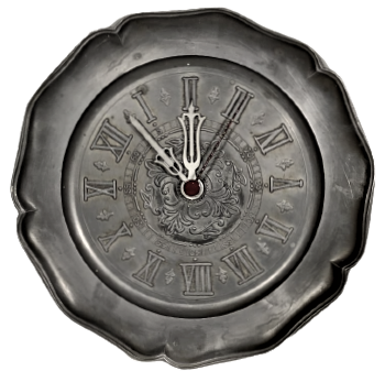 1940 ALMAN QUARTZ MAKİNE REIN ZİNN ZİN DÖKÜM DAMGALI ROMEN RAKAMLI DUVAR SAATİ