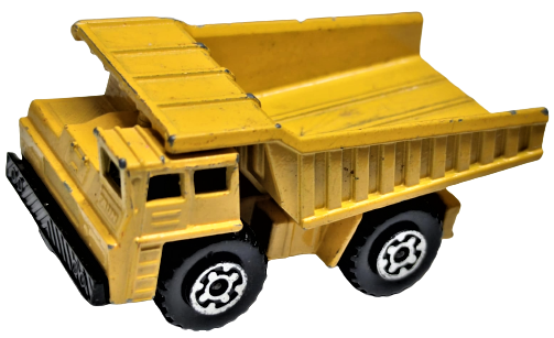 İNGİLİZ MATCHBOX SUPERFAST LESNEY FAUN DUMP TRUCK NO 58  1976 KOLEKSİYONLUK OYUNCAK DAMPERLİ SARI FAUN HARFİYAT KAMYONU 