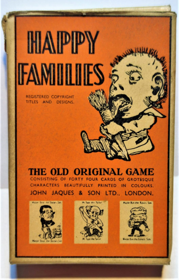 HAPPY FAMILIES THE OLD ORIGINAL GAME  MUTLU AİLELER  KAR OYUNU 44 ADET FARKLI KART