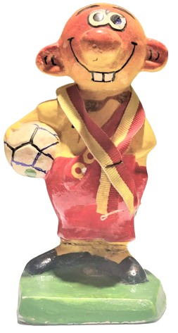 GALATASARAY KIYAFETLİ AVANAK AVNİ GS ARMALI MADALYA KURDELALI ALCI EL BOYAMA  SARI KIRMIZI BOYANMIŞ BİBLO