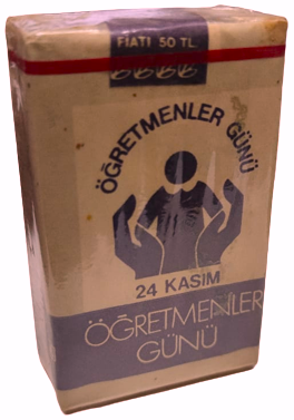 24 KASIM ÖGRETMENLER GÜNÜ TURK ÖGÜN CALIŞ GÜVEN K. ATATURK ETİKETLİ FİYATI 50 TL 20 FİLTRELİ SIGARA PAKEDİ ACILMAMIŞ PEMBE PAKET