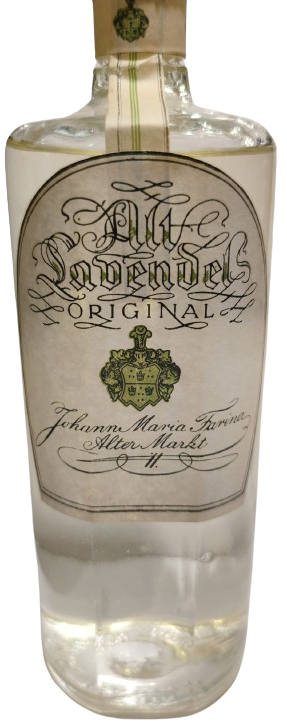 1950 JOHANN MARİA FARINA  AFTER MARKT KAPAGI ACILMAMIS İÇERSİ DOLU ÜZERİ ETİKETLİ KOLONYA ŞİŞESİ