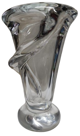 SANATCI İŞİ LİSANSLI ART VANNES FRANSA LE CHATEL KRISTAL CALLA ZAMBAK VAZO  