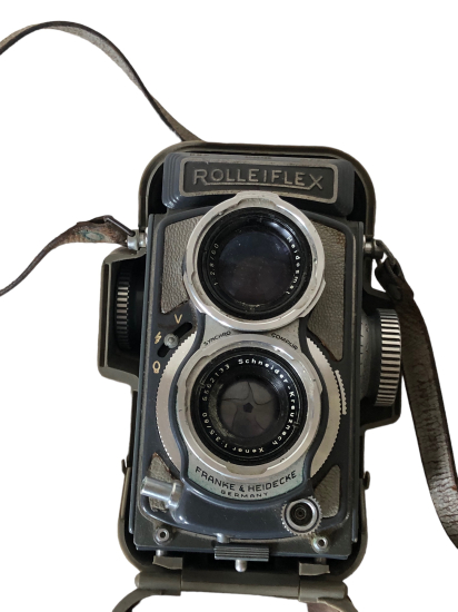 Franke & Heidecke Rolleiflex Xenar lensli eski Alman Franke & Heidecke Rolleiflex çift lensli orta format rlex fotoğraf makinesi. 