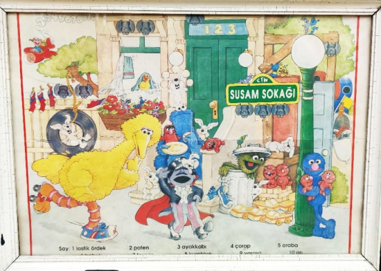 1980 SUSAM SOKAGI KAREKTERLERİ MİNİK KÜŞ KURABİYE CANAVARI KIRPIK ACIKGÖZ KAREKTERLERİNİN RESİMLERİ