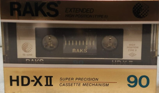 RAKS EXTENDED HIGH POSITION  (TYP II) HD-X  2 SUPER PRECISİON CASSETTE MECHANISM 90 ACILMAMIŞ AMBALAJ KASET