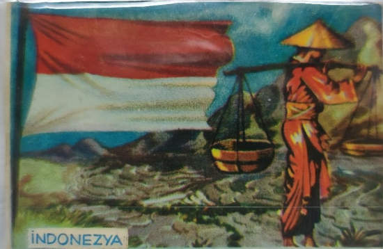 1960 MELEK CİKLET DUNYA MİLLETLERİ SERİSİ İNDONEZYA ENDONEZYA  KART NO 31 MELEK SAKIZLARI KARTI 60 LI YILLAR