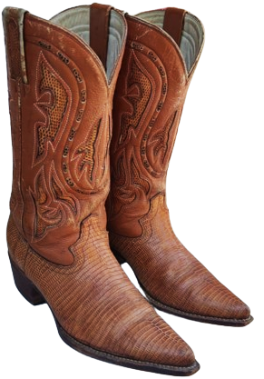 USA AMERİKAN ÖZEL TASARIM COWBOY WESTERN BOOTS KAHVERENGİ KOVBOY CİZME TİMSAH DERİSİ EL DİKİM KOSELE