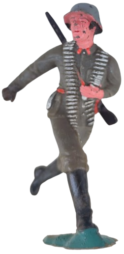 1980 PİLSAN ASKER YERLİ ÜRETİM TURK MALI KOSAN  KOMANDA ASKER BASI MİGFERLİ OMUZUNDA PİYADE TÜFEK KEMERİ MATARALI ŞAVASCI TURK ASKERİ