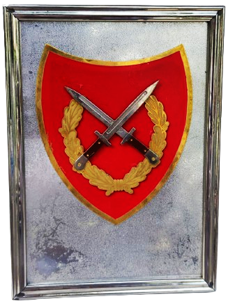 TURKİYE CUMHURİYETİ CEPHEDE  SUNGU SAVASI PİYADE SİLT CELENK İCİNDE İKİ KASATURA YUKSEK BASARI İCİN VERİLEN ORJINAL CERCEVESİNDE