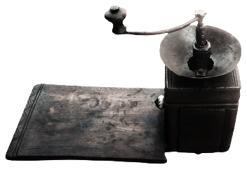 OSMANLI USTA EL İSİ YAPIMI KOMPLE MASİF AHŞAP KISMI İSLEMELİ KAHVE DEGİRMENİ CANAK KISMI GÖGME DEMİR 