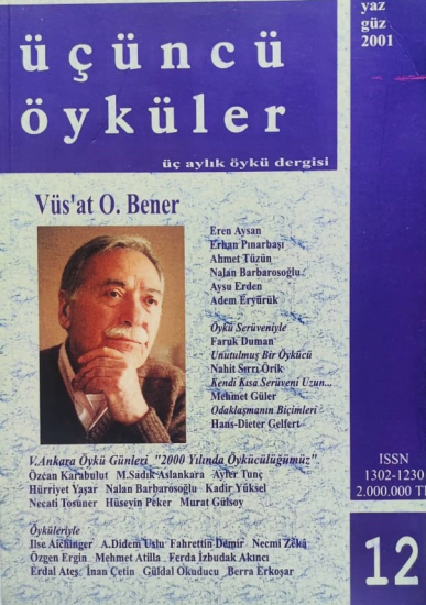 UCUNCU OYKULER VUS'AT O.BENER UC AYLIK OYKU DERGİSİ YAZ GUZ 2001